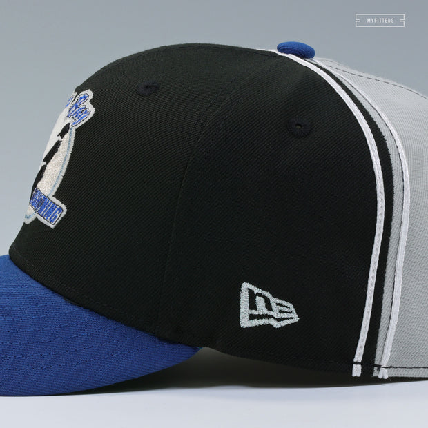 TAMPA BAY LIGHTNING 30TH ANNIVERSARY REVERSE RETRO DIAGONAL BLOCK NEW ERA FITTED CAP
