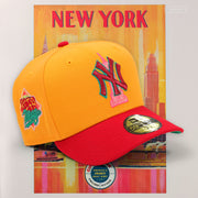 NEW YORK YANKEES 1999 WORLD SERIES WELCOME TO NEW YORK NYC CRUISE NEW ERA FITTED CAP