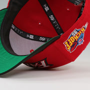 ATLANTA FALCONS NFL KICKOFF 1995 RETRO SCARLET JET BLACK NEW ERA FITTED CAP