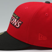 ATLANTA FALCONS NFL KICKOFF 1995 RETRO SCARLET JET BLACK NEW ERA FITTED CAP