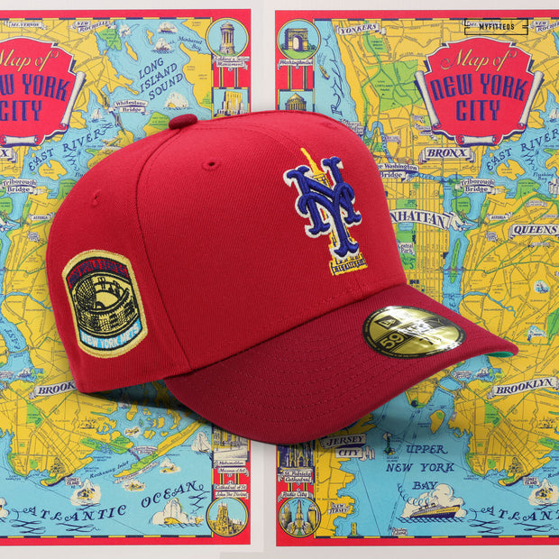 NEW YORK METS 1969 WORLD SERIES WELCOME TO NEW YORK MAP OF NYC NEW ERA FITTED CAP