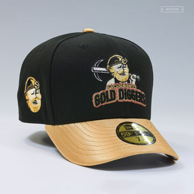 SACRAMENTO GOLD DIGGERS X RIVER CATS GOLDEN METALLIC THEME NIGHT NEW ERA FITTED CAP
