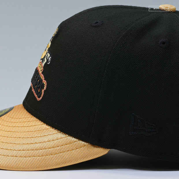 SACRAMENTO GOLD DIGGERS X RIVER CATS GOLDEN METALLIC THEME NIGHT NEW ERA FITTED CAP