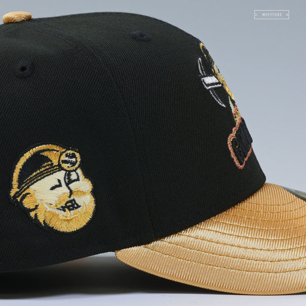 SACRAMENTO GOLD DIGGERS X RIVER CATS GOLDEN METALLIC THEME NIGHT NEW ERA FITTED CAP
