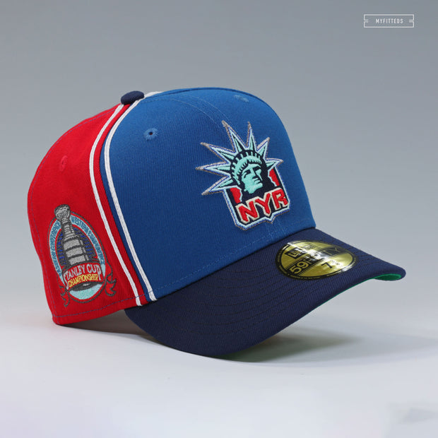 NEW YORK RANGERS LADY LIBERTY 1994 STANLEY CUP CHAMPIONSHIP REVERSE RETRO NEW ERA CAP