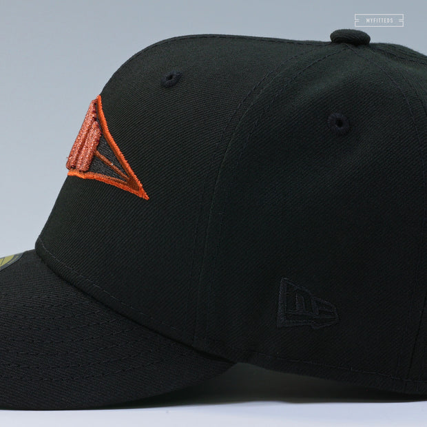 BROOKLYN DODGERS 1955 WORLD SERIES COPPER AIR FOAMPOSITE ONE NEW ERA FITTED CAP