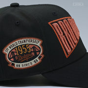 BROOKLYN DODGERS 1955 WORLD SERIES COPPER AIR FOAMPOSITE ONE NEW ERA FITTED CAP
