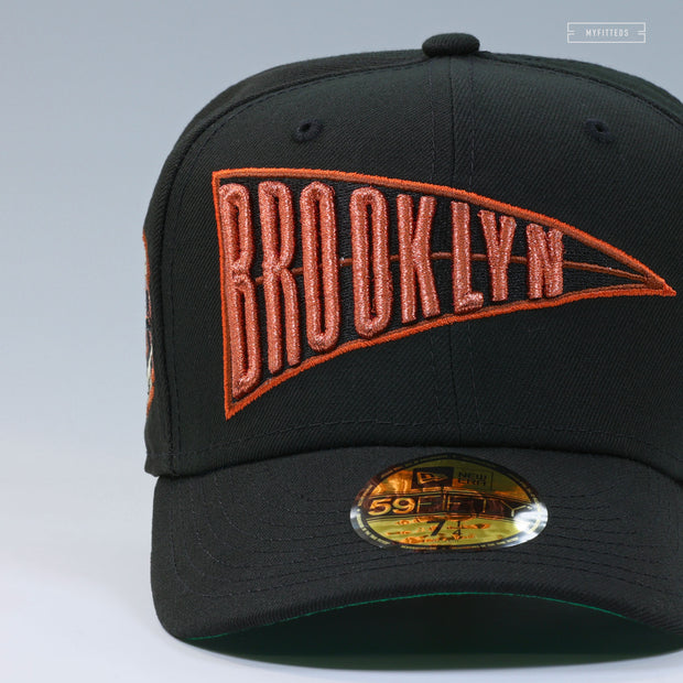 BROOKLYN DODGERS 1955 WORLD SERIES COPPER AIR FOAMPOSITE ONE NEW ERA FITTED CAP