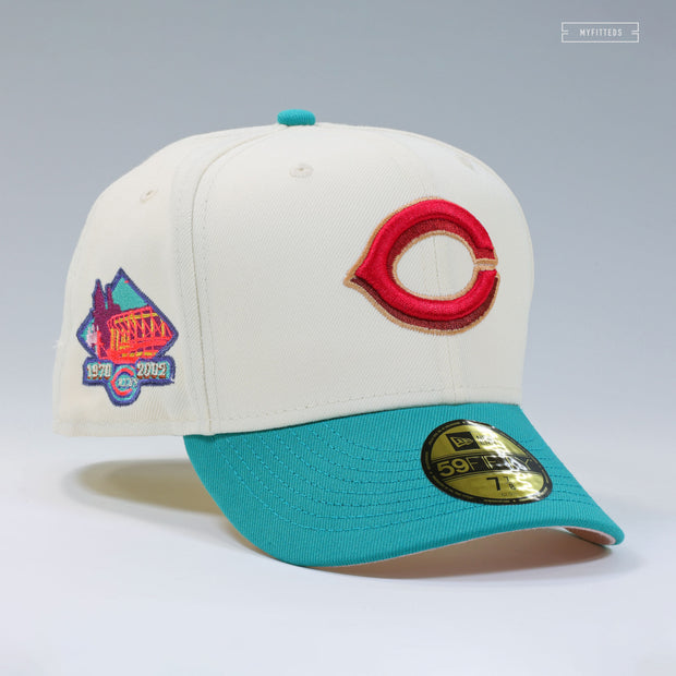 CINCINNATI REDS RIVERSIDE STADIUM "DRAGON QUEST IV INSPIRED" NEW ERA FITTED CAP