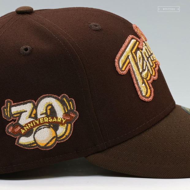 RANCHO CUCAMONGA QUAKES X TEMBLORES 30TH ANNIVERSARY BROWN EARTHWARE NEW ERA CAP
