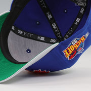 NEW ENGLAND PATRIOTS NFL KICKOFF 1995 BLUE SAPPHIRE SILVERSTONE METALLIC NEW ERA FITTED CAP