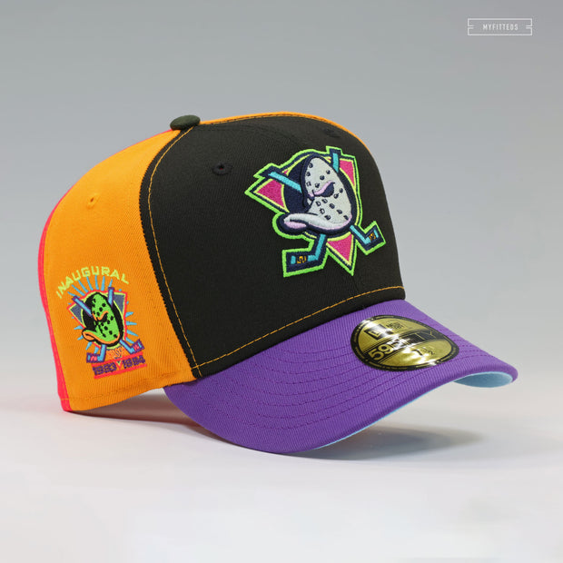 ANAHEIM MIGHTY DUCKS 1993 INAUGURAL SEASON MULTI-BLOCK ZELDA MAJORA'S MASK NEW ERA FITTED CAP