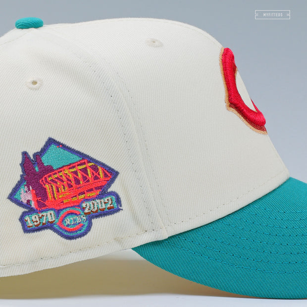 CINCINNATI REDS RIVERSIDE STADIUM "DRAGON QUEST IV INSPIRED" NEW ERA FITTED CAP