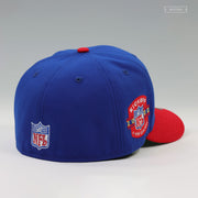 NEW YORK GIANTS NFL KICKOFF 2000 BLUE SAPPHIRE SCARLET RETRO NEW ERA FITTED CAP