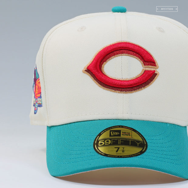 CINCINNATI REDS RIVERSIDE STADIUM "DRAGON QUEST IV INSPIRED" NEW ERA FITTED CAP