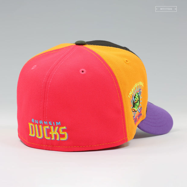 ANAHEIM MIGHTY DUCKS 1993 INAUGURAL SEASON MULTI-BLOCK ZELDA MAJORA'S MASK NEW ERA FITTED CAP