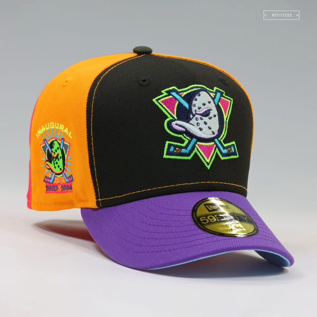 ANAHEIM MIGHTY DUCKS 1993 INAUGURAL SEASON MULTI-BLOCK ZELDA MAJORA'S MASK NEW ERA FITTED CAP