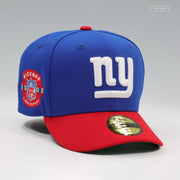 NEW YORK GIANTS NFL KICKOFF 2000 BLUE SAPPHIRE SCARLET RETRO NEW ERA FITTED CAP