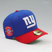 NEW YORK GIANTS NFL KICKOFF 2000 BLUE SAPPHIRE SCARLET RETRO NEW ERA FITTED CAP