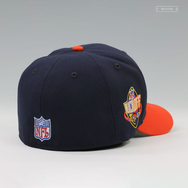 CHICAGO BEARS NFL KICKOFF 1994 MIDNIGHT NAVY ORANGEADE NEW ERA FITTED CAP