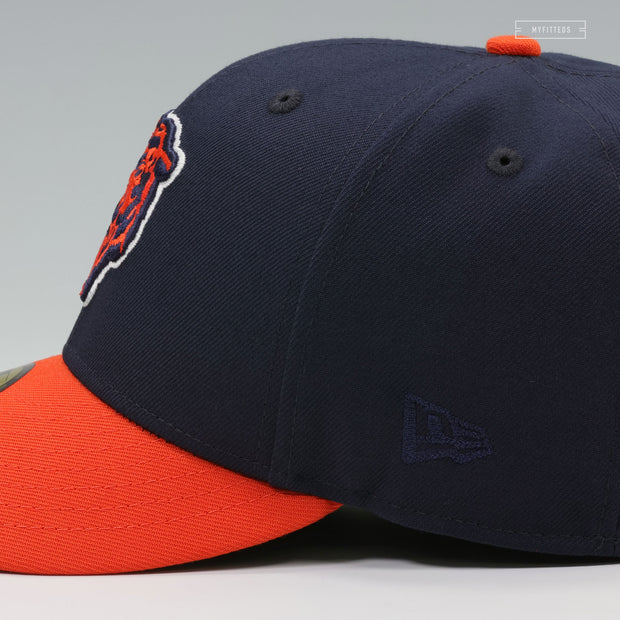 CHICAGO BEARS NFL KICKOFF 1994 MIDNIGHT NAVY ORANGEADE NEW ERA FITTED CAP