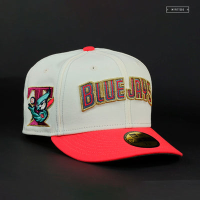 TORONTO BLUE JAYS 2003 SUMMER SEND OFF OFF WHITE NEW ERA FITTED CAP