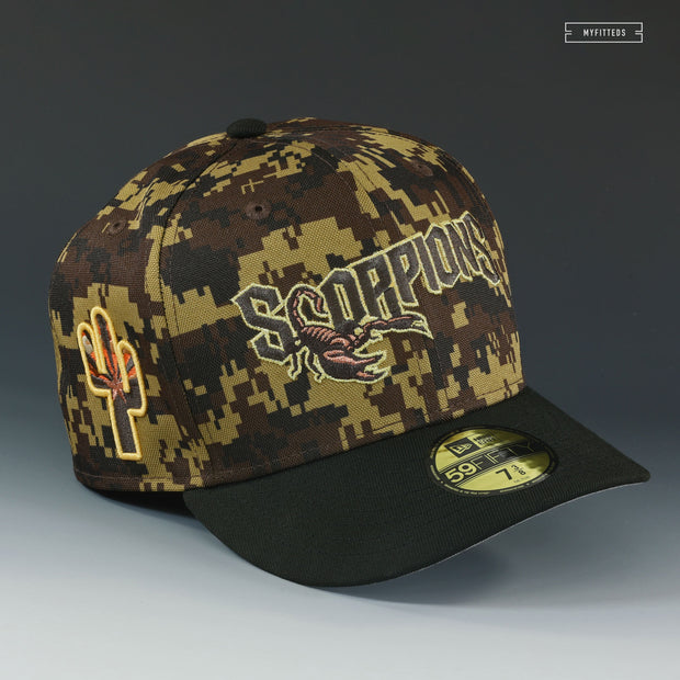 SCOTTSDALE SCORPIONS IN THE ARIZONA DESERT DESERT DIGI CAMO NEW ERA FITTED CAP