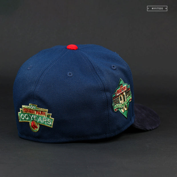 BOSTON RED SOX FENWAY PARK OVER THE YEARS 90TH & 100TH YEARS NEW ERA FITTED CAP