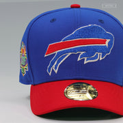 BUFFALO BILLS NFL KICKOFF 1993 BLUE SAPPHIRE RADIANT RED NEW ERA FITTED CAP