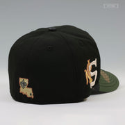NEW ORLEANS SAINTS EQUIPMENT WOODLAND CAMO NEW ERA FITTED CAP