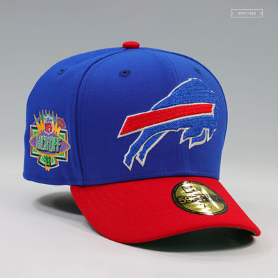 BUFFALO BILLS NFL KICKOFF 1993 BLUE SAPPHIRE RADIANT RED NEW ERA FITTED CAP