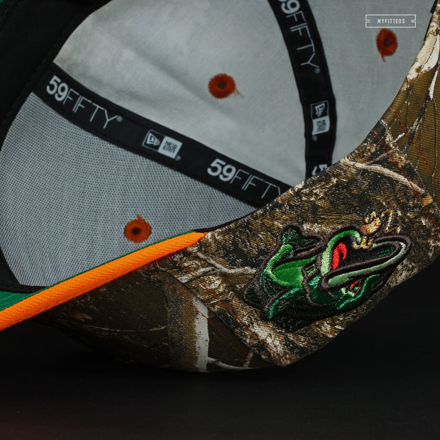 GWINNETT STRIPERS REALTREE® EDGE ATOMIC ORANGE NEW ERA FITTED CAP