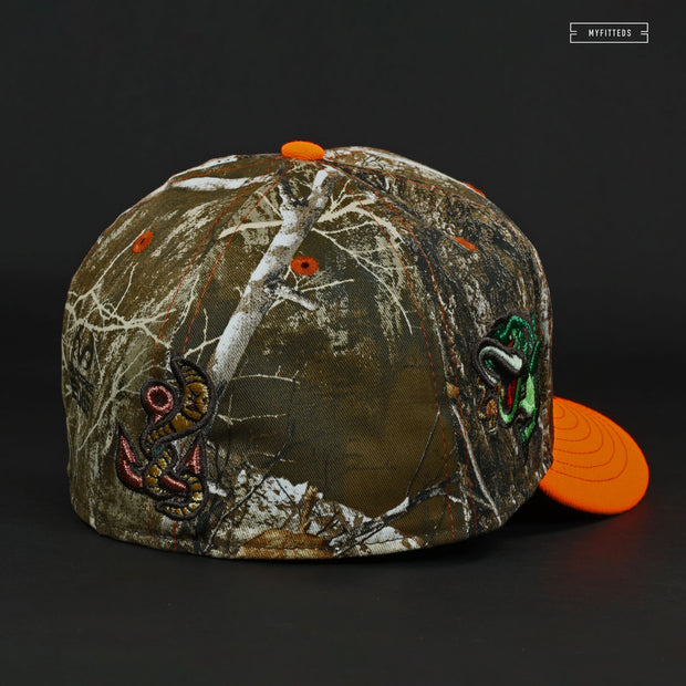 GWINNETT STRIPERS REALTREE® EDGE ATOMIC ORANGE NEW ERA FITTED CAP