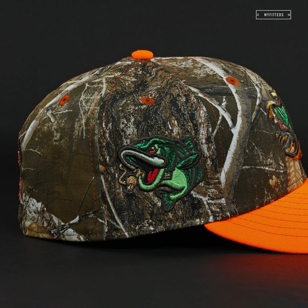 GWINNETT STRIPERS REALTREE® EDGE ATOMIC ORANGE NEW ERA FITTED CAP