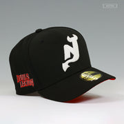 NEW JERSEY DEVILS DEVILS LEGION GLOW IN THE DARK JET BLACK RADIANT RED NEW ERA FITTED CAP