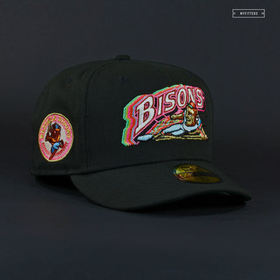 BUFFALO BISONS CASCADING JET BLACK NEW ERA FITTED CAP