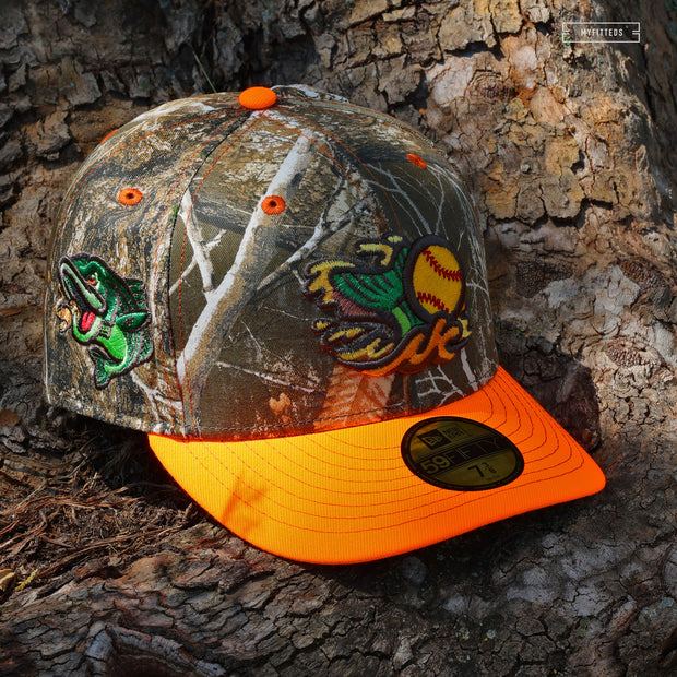 GWINNETT STRIPERS REALTREE® EDGE ATOMIC ORANGE NEW ERA FITTED CAP