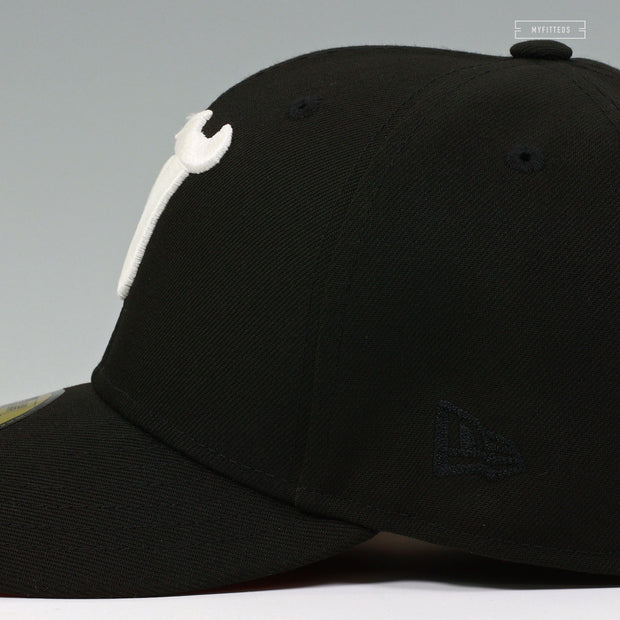 NEW JERSEY DEVILS DEVILS LEGION GLOW IN THE DARK JET BLACK RADIANT RED NEW ERA FITTED CAP