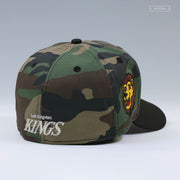 LOS ANGELES KINGS PENDANT WOODLAND CAMO BAILEY THE MASCOT NEW ERA FITTED CAP