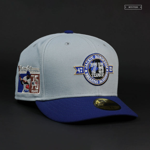 JACKIE ROBINSON 75TH ANNIVERSARY BREAKING BARRIERS 60TH ANNIVERSARY NEW ERA FITTED CAP
