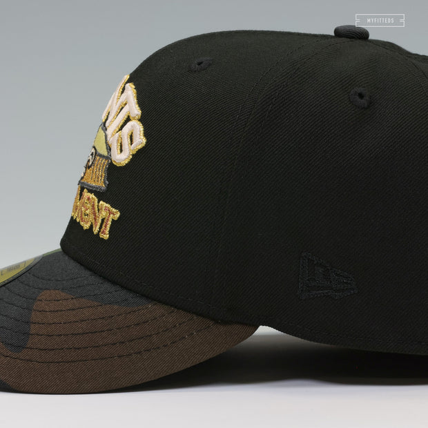 NEW ORLEANS SAINTS EQUIPMENT WOODLAND CAMO NEW ERA FITTED CAP