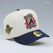 ATLANTA BRAVES 1995 WORLD SERIES CHAMPIONS OFF WHITE NIGHTSHADE NEW ERA FITTED CAP
