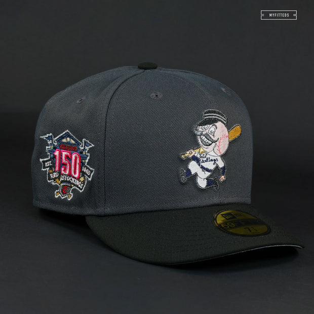 CINCINNATI RED STOCKINGS 150TH ANNIVERSARY POPS NEW ERA FITTED CAP