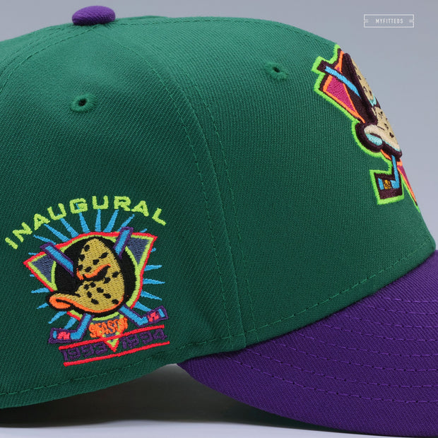 ANAHEIM MIGHTY DUCKS 1993 INAUGURAL SEASON THE WINDWAKER INSPIRED NEW ERA FITTED CAP