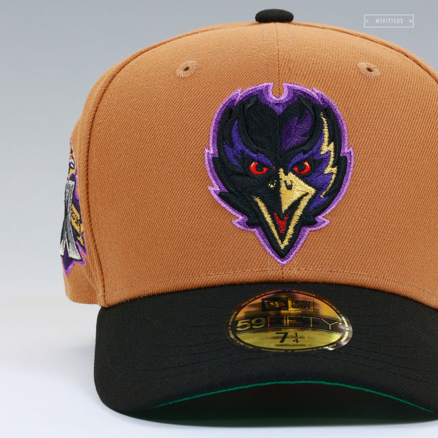 BALTIMORE RAVENS 10TH ANNIVERSARY CIGARS AND TROPHIES NEW ERA FITTED CAP