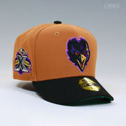 BALTIMORE RAVENS 10TH ANNIVERSARY CIGARS AND TROPHIES NEW ERA FITTED CAP