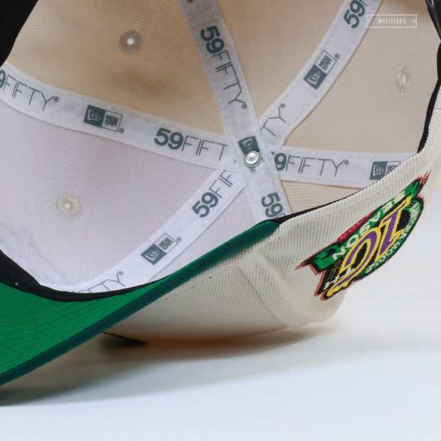 MANITOBA MOOSE 10TH ANNIVERSARY SANDSTONE FOREST GREEN NEW ERA FITTED CAP