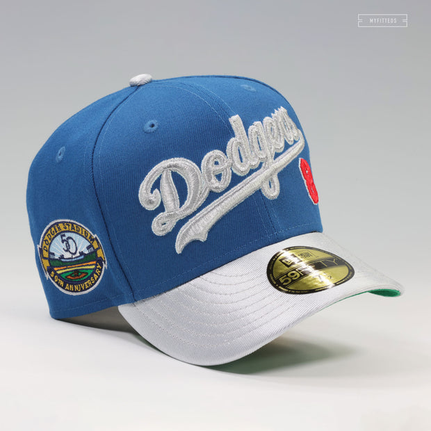 LOS ANGELES DODGERS 8 KOBE BRYANT DODGER STADIUM 50TH ANNIVERSARY NEW ERA CAP