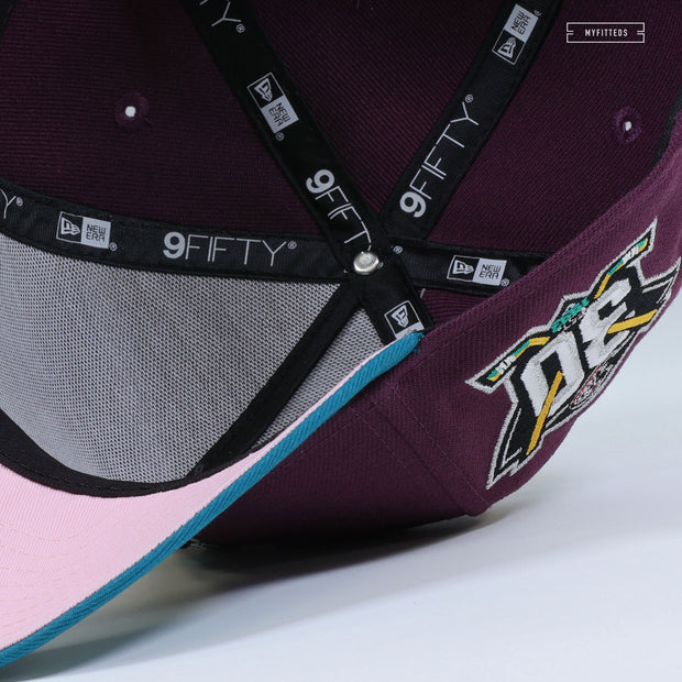 ANAHEIM MIGHTY DUCKS 30TH ANNIVERSARY SHY PINK UV NEW ERA 9FIFTY A-FRAME SNAPBACK
