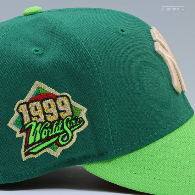 NEW YORK YANKEES 1999 WORLD SERIES WELCOME TO NEW YORK ROCKEFELLER CENTER NEW ERA FITTED CAP